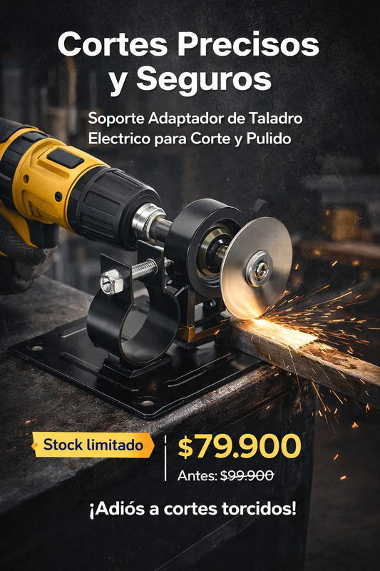 Soporte Adaptador de Taladro Eléctrico para Corte y Pulido